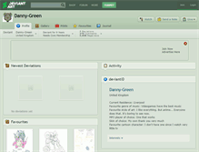 Tablet Screenshot of danny-green.deviantart.com