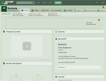 Tablet Screenshot of bostonia.deviantart.com