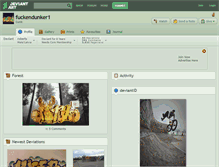Tablet Screenshot of fuckendunker1.deviantart.com