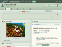 Tablet Screenshot of nubblebubble123.deviantart.com