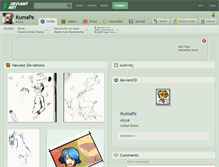 Tablet Screenshot of kumapa.deviantart.com