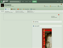 Tablet Screenshot of chrysanne.deviantart.com