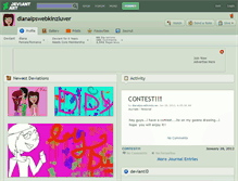 Tablet Screenshot of dianalpswebkinzluver.deviantart.com