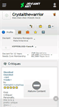 Mobile Screenshot of crystalthewarrior.deviantart.com