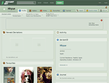 Tablet Screenshot of nhyue.deviantart.com