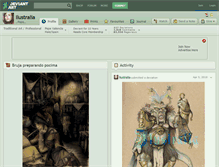 Tablet Screenshot of ilustralia.deviantart.com