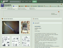 Tablet Screenshot of myryamm.deviantart.com