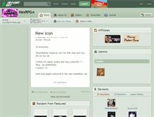 Tablet Screenshot of hexrpg.deviantart.com