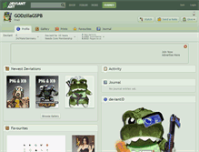 Tablet Screenshot of godzillagspb.deviantart.com