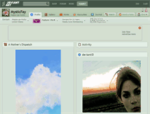 Tablet Screenshot of mysticfay.deviantart.com