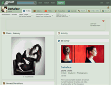 Tablet Screenshot of dashaface.deviantart.com