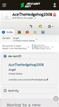 Mobile Screenshot of acethehedgehog2008.deviantart.com