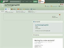 Tablet Screenshot of acethehedgehog2008.deviantart.com