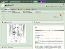 Tablet Screenshot of lyokoluver94.deviantart.com