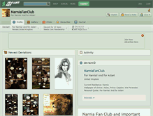 Tablet Screenshot of narniafanclub.deviantart.com