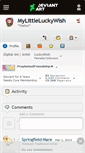 Mobile Screenshot of mylittleluckywish.deviantart.com