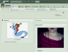 Tablet Screenshot of casocat.deviantart.com