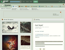 Tablet Screenshot of fenomen.deviantart.com
