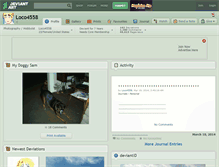 Tablet Screenshot of loco4558.deviantart.com