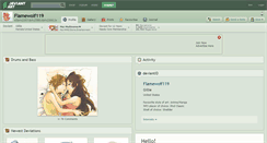 Desktop Screenshot of flamewolf119.deviantart.com