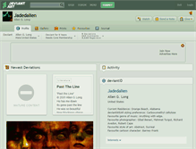 Tablet Screenshot of jadedalien.deviantart.com