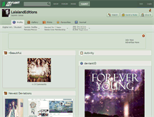 Tablet Screenshot of lalalandeditions.deviantart.com