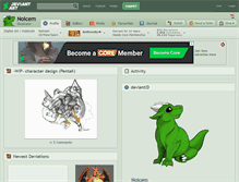 Tablet Screenshot of noicem.deviantart.com