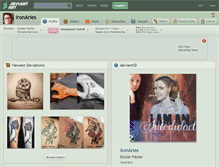 Tablet Screenshot of ironaries.deviantart.com