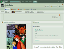 Tablet Screenshot of masterblaine.deviantart.com