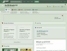 Tablet Screenshot of my-dd-breasts123.deviantart.com
