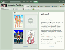 Tablet Screenshot of meganekko-fanclub.deviantart.com
