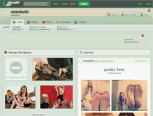 Tablet Screenshot of nickniko90.deviantart.com