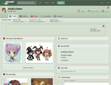 Tablet Screenshot of miuki-chann.deviantart.com