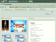 Tablet Screenshot of iwuvu2much.deviantart.com