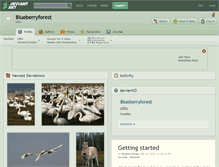 Tablet Screenshot of blueberryforest.deviantart.com