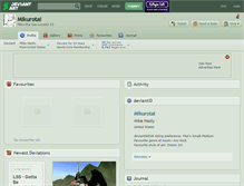 Tablet Screenshot of mikurotai.deviantart.com
