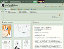 Tablet Screenshot of lovefromadistance.deviantart.com