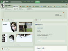Tablet Screenshot of mychiara.deviantart.com