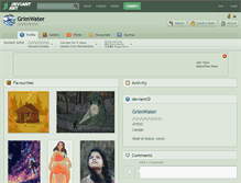 Tablet Screenshot of grimwater.deviantart.com
