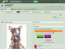 Tablet Screenshot of candygirl55.deviantart.com