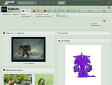 Tablet Screenshot of dylacium.deviantart.com