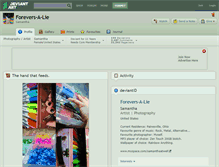 Tablet Screenshot of forevers-a-lie.deviantart.com