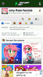 Mobile Screenshot of amy-rose-fanclub.deviantart.com