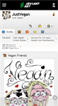 Mobile Screenshot of justvegan.deviantart.com