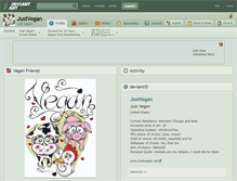 Tablet Screenshot of justvegan.deviantart.com