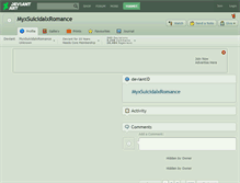 Tablet Screenshot of myxsuicidalxromance.deviantart.com