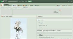 Desktop Screenshot of kyuumu.deviantart.com