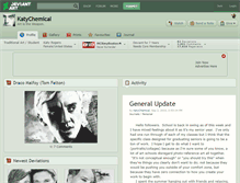Tablet Screenshot of katychemical.deviantart.com