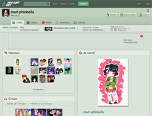 Tablet Screenshot of meri-phinbella.deviantart.com