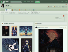 Tablet Screenshot of clacier.deviantart.com